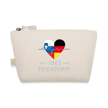 Slowenien und Deutschland 100% Freundschaft - Bio-Täschchen - Natur - Vorne