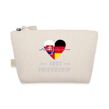 Slowakei und Deutschland 100% Freundschaft - Bio-Täschchen - Natur - Vorne