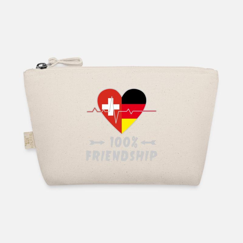 Schweiz und Deutschland 100% Freundschaft Bio-Täschchen