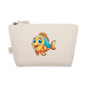 Fish Cute Cartoon Character Kawaii Clipart - Organic Pouch - nature - Front