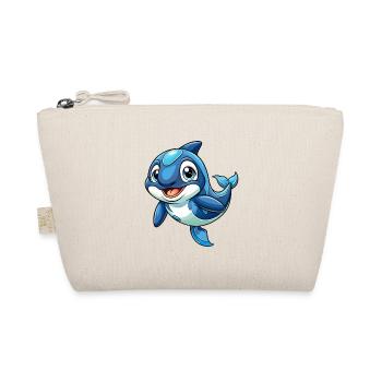 Orca Cute Cartoon Character Kawaii Clipart - Organic Pouch - nature - Front