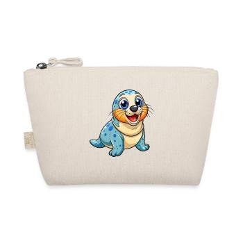 Seal Cute Cartoon Character Kawaii Clipart - Organic Pouch - nature - Front