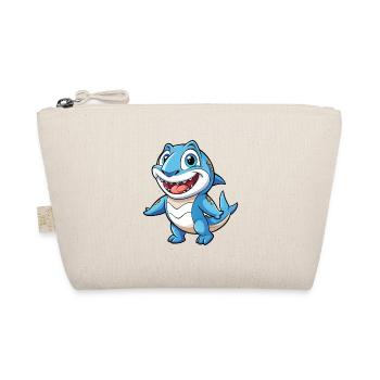 Shark Cute Cartoon Character Kawaii Clipart - Organic Pouch - nature - Front