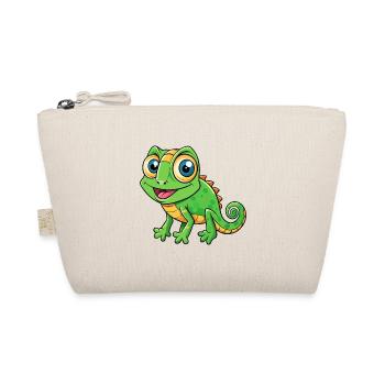 caméléon mignon personnage de dessin animé Kawaii Clipart - Trousse biologique - nature - Devant