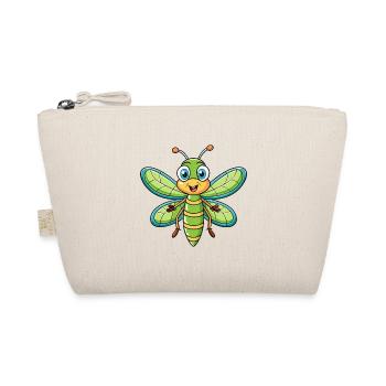 Libelle Niedliche Zeichentrickfigur Kawaii Clipart - Bio-Täschchen - Natur - Vorne