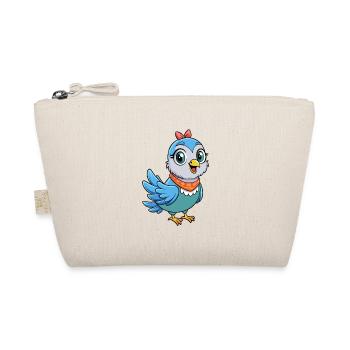 Dove Cute Cartoon Character Kawaii Clipart - Organic Pouch - nature - Front