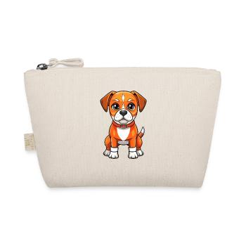 Boxer Hund Niedliche Zeichentrickfigur Kawaii Clipart - Bio-Täschchen - Natur - Vorne