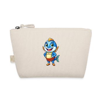 Tuna Cute Cartoon Character Kawaii Clipart - Organic Pouch - nature - Front