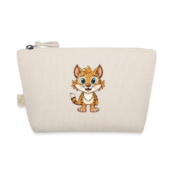 Wild cat Cute Cartoon Character Kawaii Clipart - Organic Pouch - nature - Front