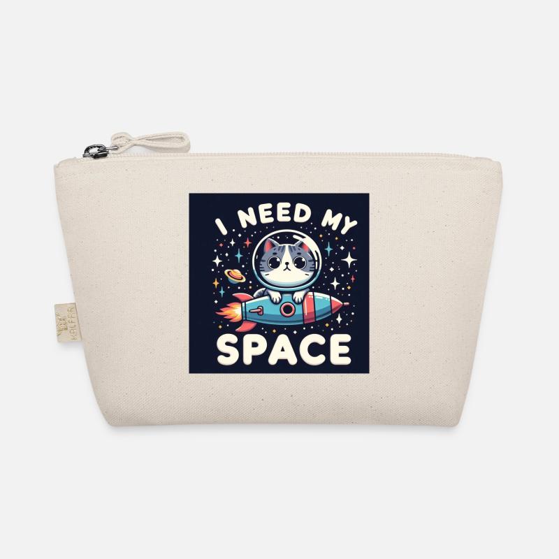 I need my space Cat Bio-Täschchen