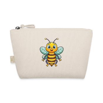 Bee Cute Cartoon Character Kawaii Clipart - Organic Pouch - nature - Front