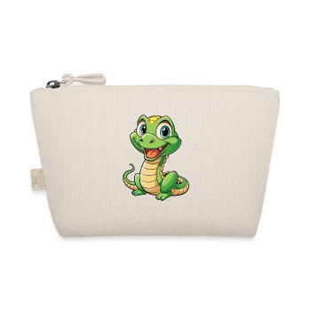 Snake Cute Cartoon Character Kawaii Clipart - Organic Pouch - nature - Front