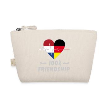 Netherlands and Germany 100% friendship - Organic Pouch - nature - Front