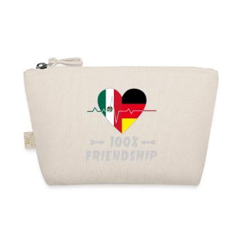 Mexiko und Deutschland 100% Freundschaft - Bio-Täschchen - Natur - Vorne