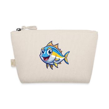 Tuna Cute Cartoon Character Kawaii Clipart - Organic Pouch - nature - Front