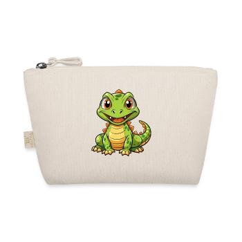 Komodo Dragon Cartoon Character Kawaii Clipart - Organic Pouch - nature - Front