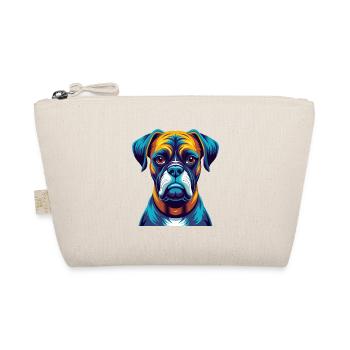 Boxer Hund Bunt Kawaii Cartoon Figur Haustier - Bio-Täschchen - Natur - Vorne