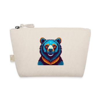 Bear Colorful Kawaii Cartoon Character Clipart - Organic Pouch - nature - Front