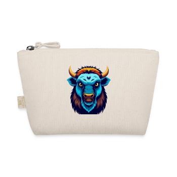 Bison Colorful Kawaii Cartoon Character Clipart - Organic Pouch - nature - Front