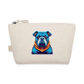 Bulldog Colorful Kawaii Cartoon Character Clipart - Organic Pouch - nature - Front