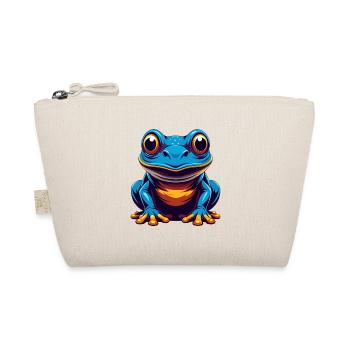 Frog Colorful Kawaii Cartoon Character Clipart - Organic Pouch - nature - Front