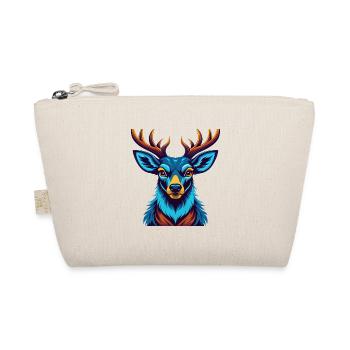Deer Colorful Kawaii Cartoon Character Clipart - Organic Pouch - nature - Front