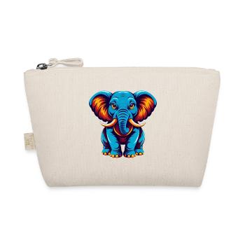 éléphant coloré kawaii personnage de dessin animé clipart - Trousse biologique - nature - Devant