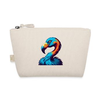 Flamingo Colorful Kawaii Cartoon Character Clipart - Organic Pouch - nature - Front