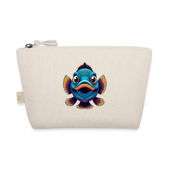 Fish Colorful Kawaii Cartoon Character Clipart - Organic Pouch - nature - Front