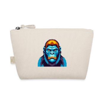 Gorilla Colorful Kawaii Cartoon Character Clipart - Organic Pouch - nature - Front