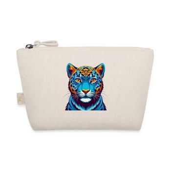Amur Leopard Colorful Kawaii Cartoon Character Pet - Organic Pouch - nature - Front