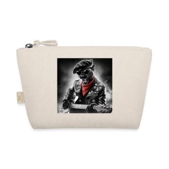 Panthère Noir Musicien Rebel - Organic Pouch - nature - Front