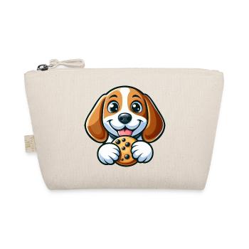 Cute Beagle Dog Sweet Cookies Dessert - Organic Pouch - nature - Front