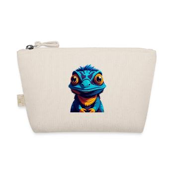 Chameleon Colorful Kawaii Cartoon Character Pet - Organic Pouch - nature - Front