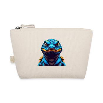 Komodo Dragon Colorful Kawaii Cartoon Character - Organic Pouch - nature - Front
