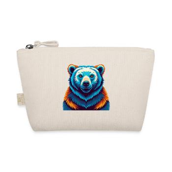 Polar Bear Colorful Kawaii Cartoon Character Pet - Organic Pouch - nature - Front