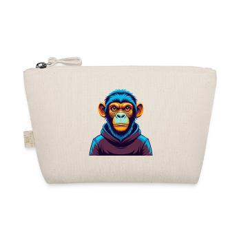 Monkey Colorful Kawaii Cartoon Character Clipart - Organic Pouch - nature - Front