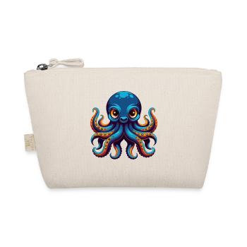 Octopus Colorful Kawaii Cartoon Character Clipart - Organic Pouch - nature - Front