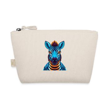 Zebra Bunte Kawaii Cartoon Figur Clipart - Bio-Täschchen - Natur - Vorne