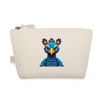 Peacock Colorful Kawaii Cartoon Character Clipart - Organic Pouch - nature - Front