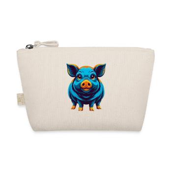 cochon coloré kawaii personnage de dessin animé clipart - Trousse biologique - nature - Devant