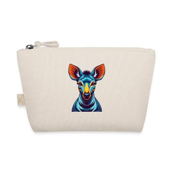 Okapi Colorful Kawaii Cartoon Character Clipart - Organic Pouch - nature - Front