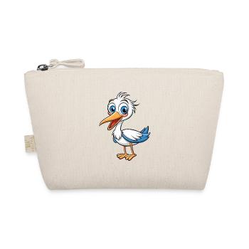 Storch Niedliche Zeichentrickfigur Kawaii Clipart - Bio-Täschchen - Natur - Vorne