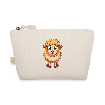 Schaf Niedliche Zeichentrickfigur Kawaii Clipart - Bio-Täschchen - Natur - Vorne