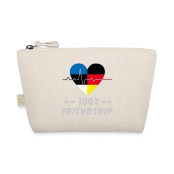 Estland und Deutschland 100% Freundschaft - Bio-Täschchen - Natur - Vorne