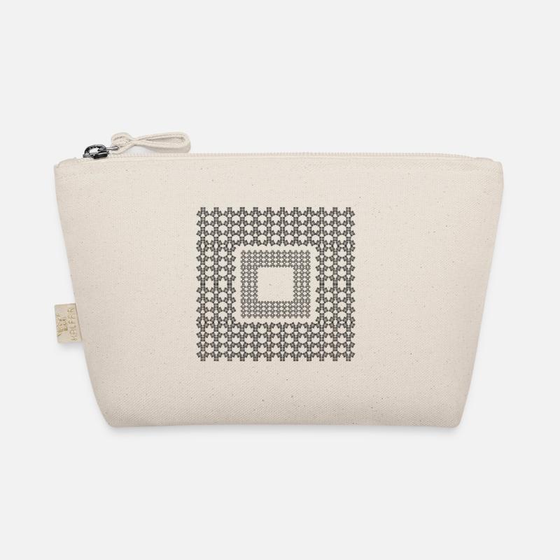 Quadratisches Dekor Bio-Täschchen