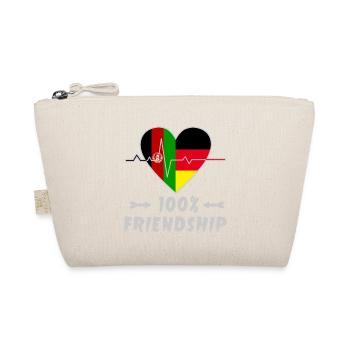 Afghanistan and Germany 100% friendship - Organic Pouch - nature - Front