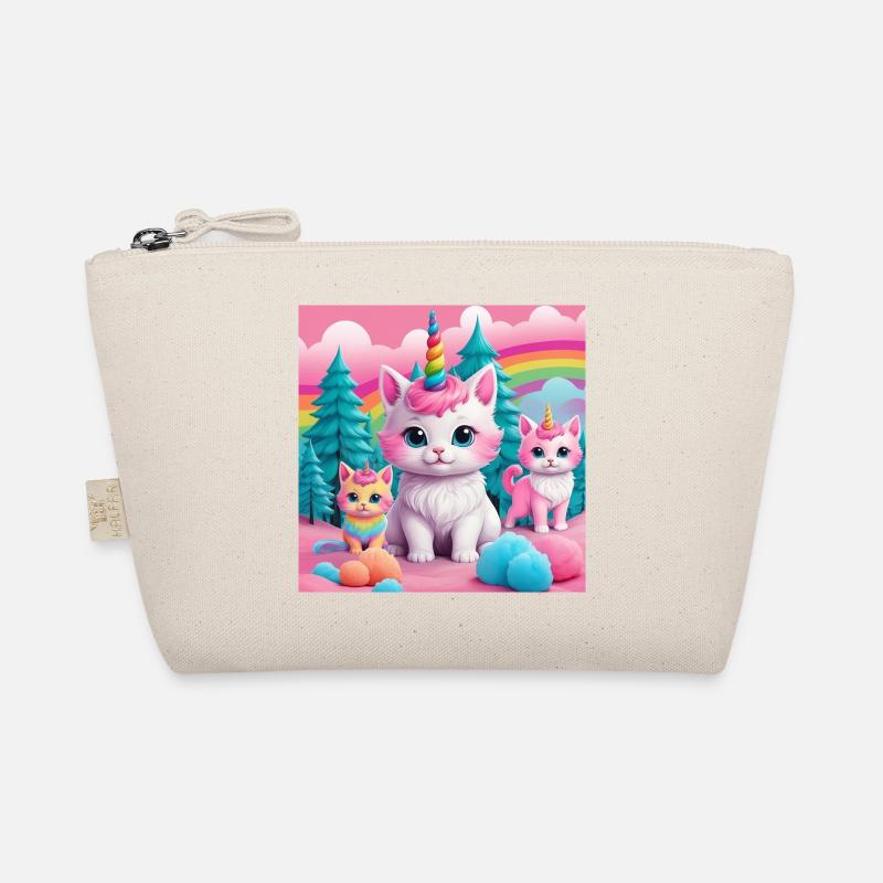 Unicorn Kittens - Organic Pouch - nature