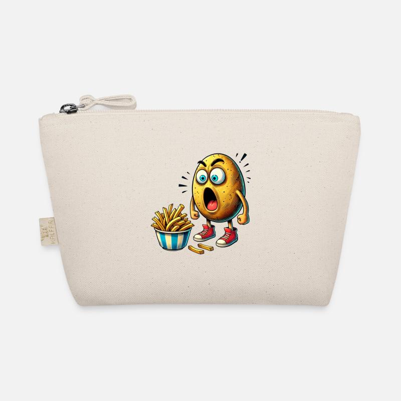 Lustiges Pommes Kartoffel Design Bio-Täschchen