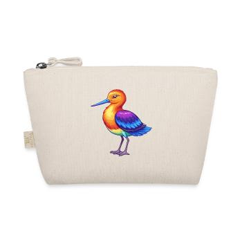 Avocet Colorful Kawaii Cartoon Character Clipart - Organic Pouch - nature - Front